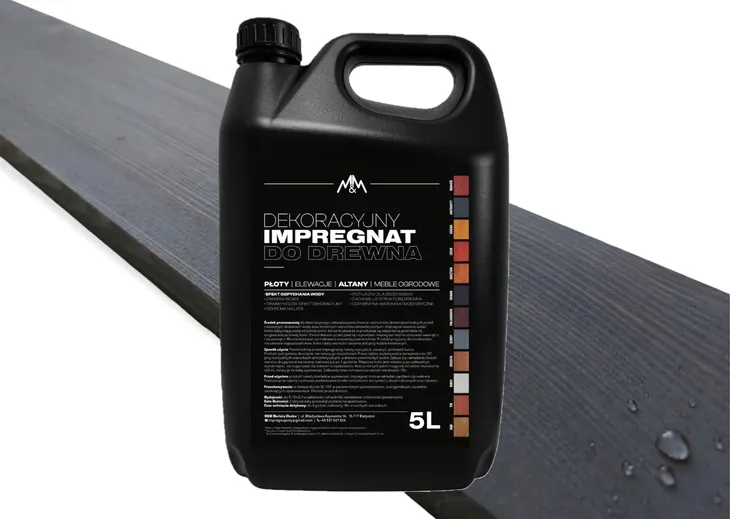 IMPREGNAT farba do drewna M&M antracyt 5l