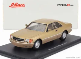 schuco-pro-r-mercedes-benz-560-sec-c126-1989-gold-metallic-1-43