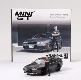 mini-gt-nissan-skyline-gt-r-r32-1992-gunmetal-w-matsuda-figure-1-64