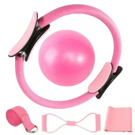 zestaw-pilates-dla-kobiet-pilka-25cm-pierscien-tasmy-jogi-6-szt-bawelniany