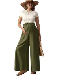 shein-damskie-spodnie-ciazowe-zielone-proste-xl-1di