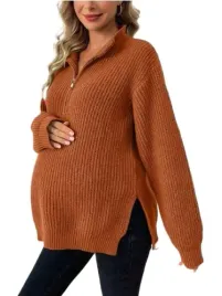 shein-sweter-pomaranczowy-ciazowy-prosty-40-42-llk