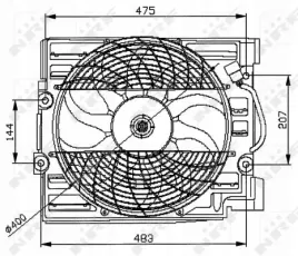 wentylator-chlodnicy-bmw-e39-270w