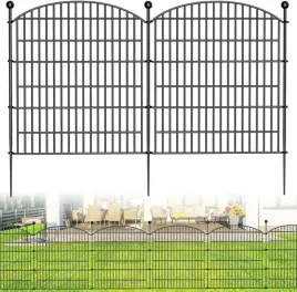 newfun-palisada-ogrodowa-metalowa-10-paneli-73x81-cm-dekoracyjne-ogrodzenie