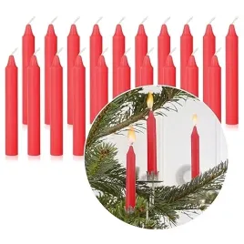 swiece-choinkowe-czerwone-wosk-zestaw-20-sztuk-dekoracja-bozonarodzeniowa
