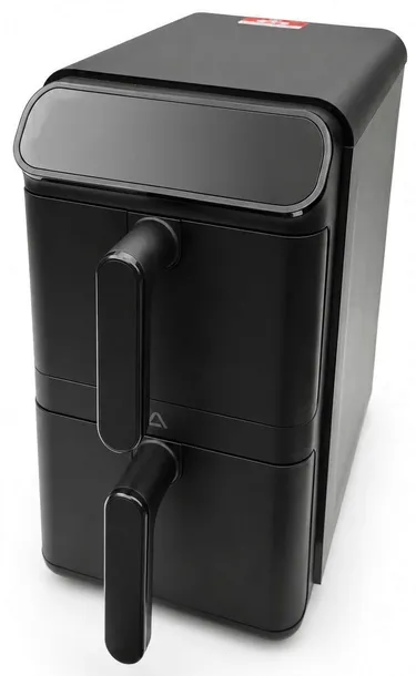 FRYTKOWNICA BEZTŁUSZCZOWA DWUKOMOROWA PIONOWA 11L AIR FRYER 2460W 8 TRYBÓW
