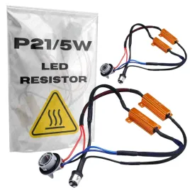 2x-rezystor-led-p21-5w-50w-6ohm-wtyczka-gniazdo-canbus-dekoder-opornik