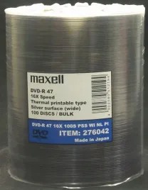 maxell-fabryka-taiyo-yuden-dvd-r-47gb-16x-thermal-100szt-japan