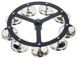 hts1-hi-hat-tambourine-tamburyn-z-uchwytem-na-hihat-stalowe-dzwonki-thomann