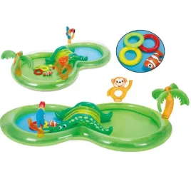 basen-dmuchany-kidland-257-x-145-cm-zjezdzalnia-zolta-zyrafa-zielony