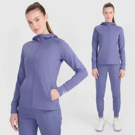 bluza-damska-4f-treningowa-sportowa-rozpinana-fioletowa-z-kapturem-s