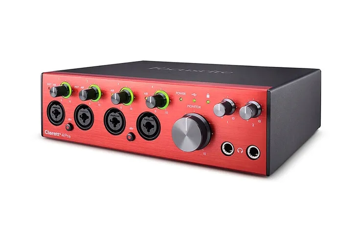 focusrite-clarett-4pre-interfejs-audio-usb-darmowe-oprogramowanie-kolor-czerwony