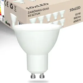 10x-zarowka-led-gu10-10w-smd-ccd-niemrugajaca-800lm-biala-zimna-6000k
