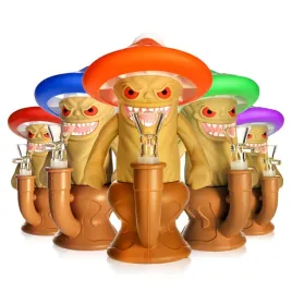 bongo-fajka-silikon-mushroom-grzybek-mix-kolor-18cm