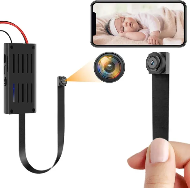 MINI KAMERA SZPIEGOWSKA WIFI 4K ULTRA HD DETEKCJA RUCHU, PODSŁUCH, 2000mAh