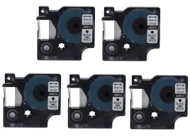 zestaw-5x-tasma-do-dymo-d1-45013-12mm-7m-biala-tasma-czarny-napis-s0720530