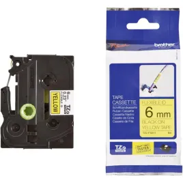 tasma-brother-tze-fx611-6mm-zolta-czarny-nadruk
