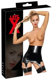 latex-pas-do-ponczoch-czarny-xl-szeroki-lateksowy-model-4-klipsy