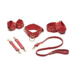 xr-brands-zestaw-do-krepowania-vegan-red-and-gold-regulowane-mankiety