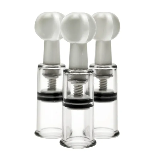 Xr Brands Twist Cylinder Set - Zestaw Przyssawek Abs 3 Szt. Przezroczyste