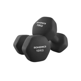 hantle-szesciokatne-songmics-2x10kg-neoprenowe-czarne-ergonomiczne