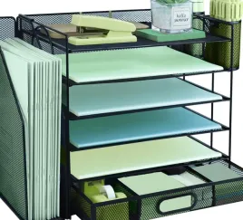 organizer-na-biurko-6-poziomow-z-szuflada-na-dokumenty-a4-metalowy