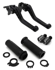 klamki-krotkie-manetki-ciezarki-kierownicy-motocykl-aluminium-cnc-czarne