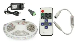tasma-led-biala-300-smd-3528-wodoodporna-pilot-sciemniacz-zasilacz-230v-5m