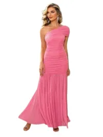 shein-dluga-rozowa-sukienka-elegancka-na-jedno-ramie-z-marszczeniami-xs-1ja
