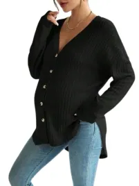 shein-maternity-bluzka-na-guziki-czarna-prazkowana-dlugi-rekaw-l-1kc