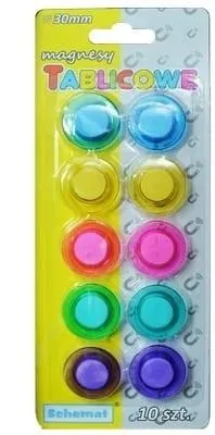 magnesy-do-tablic-30mm-10-sztuk-stan-nowy