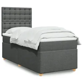 vidaxl-lozko-kontynentalne-z-materacem-ciemnoszara-tkanina-90x200-cm