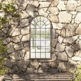 vidaxl-lustro-ogrodowe-kolor-piaskowy-90x45-cm-zelazna-rama