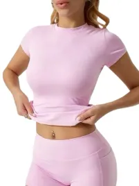 shein-pastelowy-rozowy-bluzka-krotki-rekaw-prosty-kroj-m-1jk