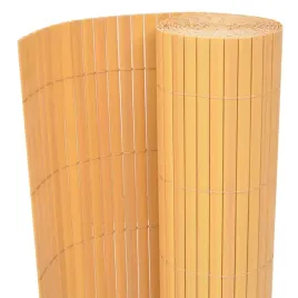 vidaxl-dwustronne-ogrodzenie-ogrodowe-pvc-90x300-cm-zolte