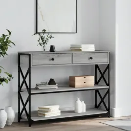 vidaxl-stolik-konsolowy-szary-dab-sonoma-100x28x75-cm