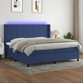 vidaxl-lozko-kontynentalne-z-materacem-niebieskie-200x200-cm-tkanina