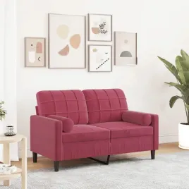 vidaxl-2-osobowa-sofa-z-poduszkami-winna-czerwien-120-cm-aksamit