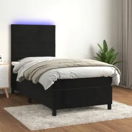vidaxl-lozko-kontynentalne-z-materacem-i-led-czarny-aksamit-80x200-cm