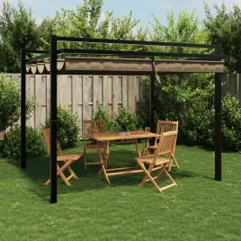 vidaxl-altana-ogrodowa-ze-zwijanym-dachem-taupe-3x3-m-aluminium