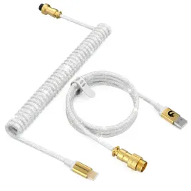 spiralny-kabel-do-klawiatury-gamingowej-usb-c-usb-a-aviator-brokatowy-bialy
