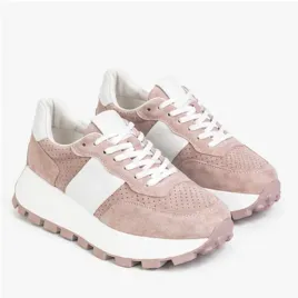 damskie-sneakersy-skorzane-zamszowe-rozowo-biale-na-platformie-38