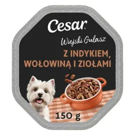 cesar-mokra-karma-dla-psa-wolowina-i-indyk-w-sosie-tacka-150-g