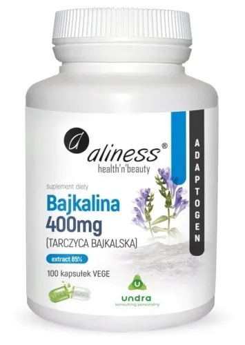 Aliness BAJKALINA TARCZYCA BAJKALSKA Ekstrakt 85% 400mg 100 kaps.
