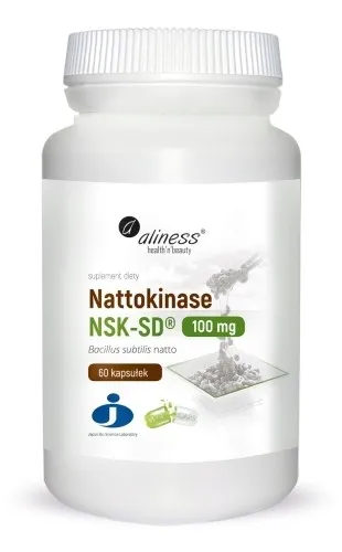 Aliness Nattokinase NSK-SD 100 mg Enzym Fibrynolityczny z Natto 60 kaps.