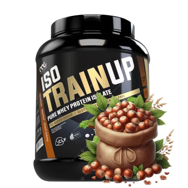 Muscle Clinic Iso Train Up 750g WPI izolat białka orzech laskowy