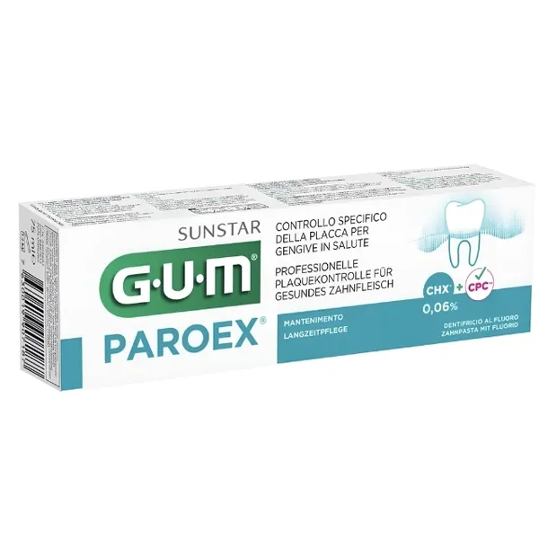 Gum Sunstar Paroex pasta do codziennej pielęgnacji zębów 0,06% 75 ml