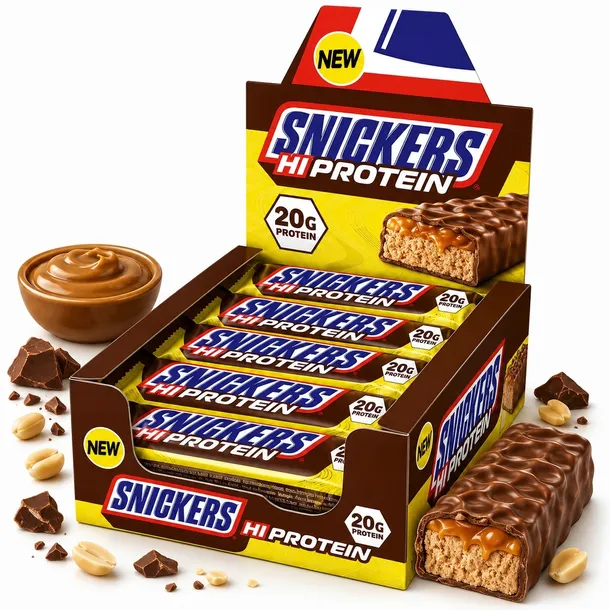 MARS Snickers Hi Protein Bar 55g baton białkowy czekoladowo-karmelowy