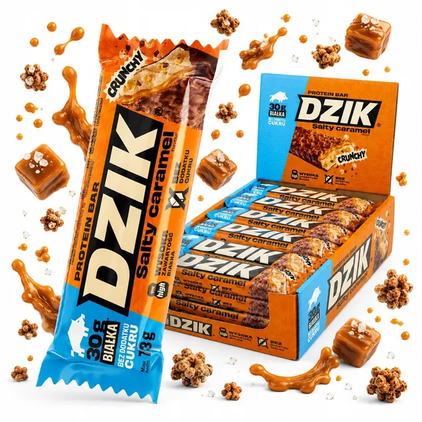 WK Baton Dzik 73g salty caramel słony karmel protein proteinowy białkowy