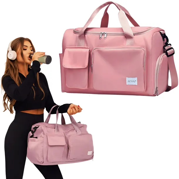 Torba Do Samolotu podróżna 40x20x25 cm RYANAIR WIZZAIR Bagaż podręczny róż
